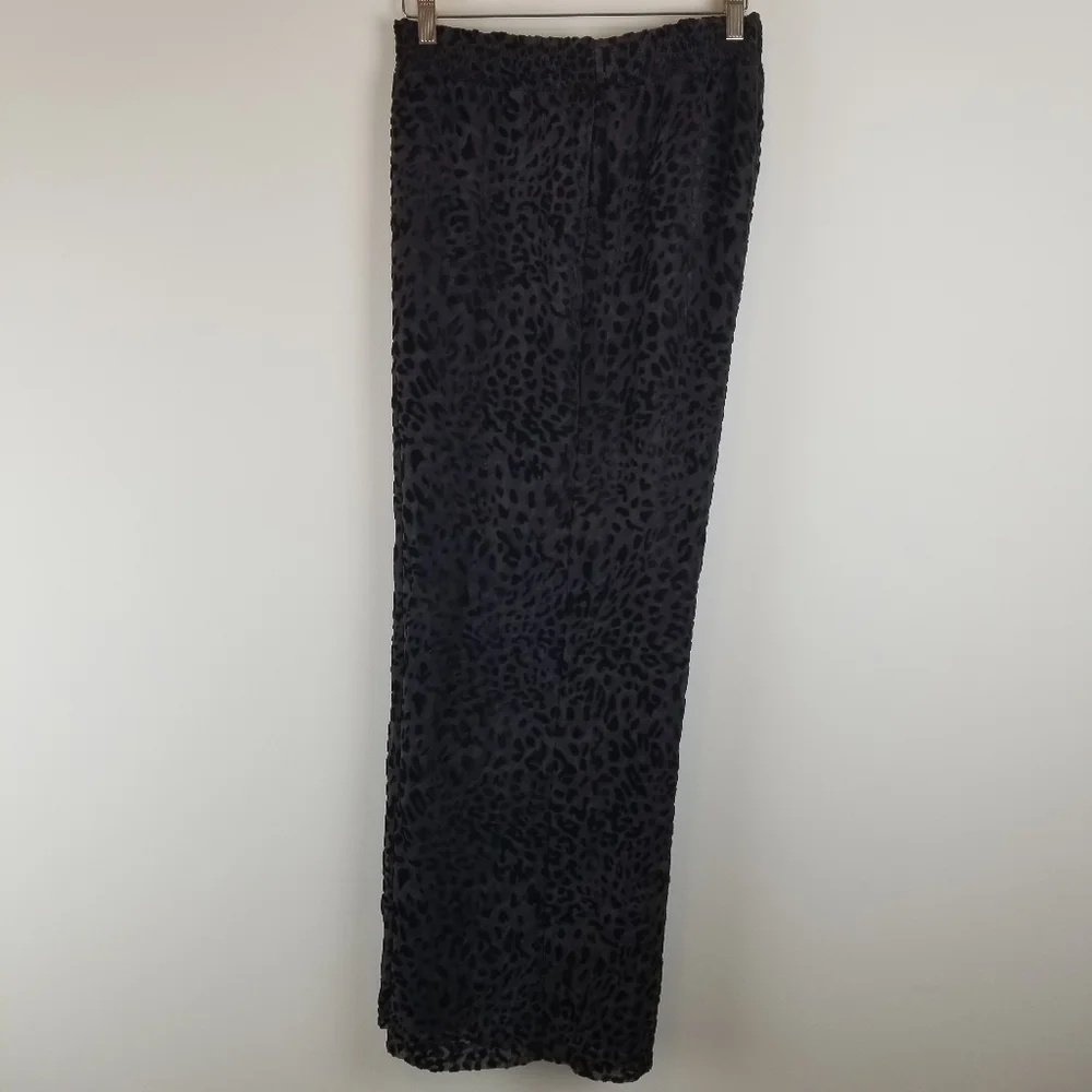 Chico's‎ Black Sheer Leopard Pants